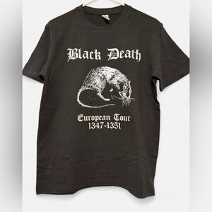 Black Death European Tour 1347–1351 Goth Graphic Tee S